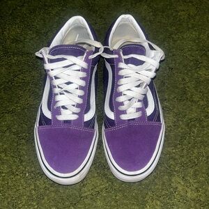 Vans Purple and White Sneakers